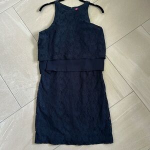 Navy lace Betsy Johnson dress